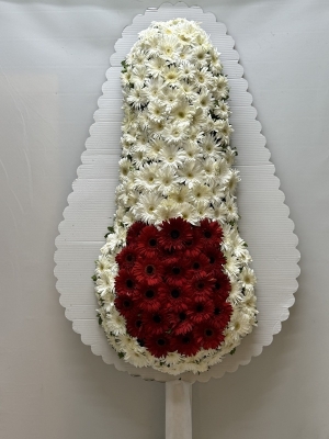 Beyaz & Kırmızı Çelenk